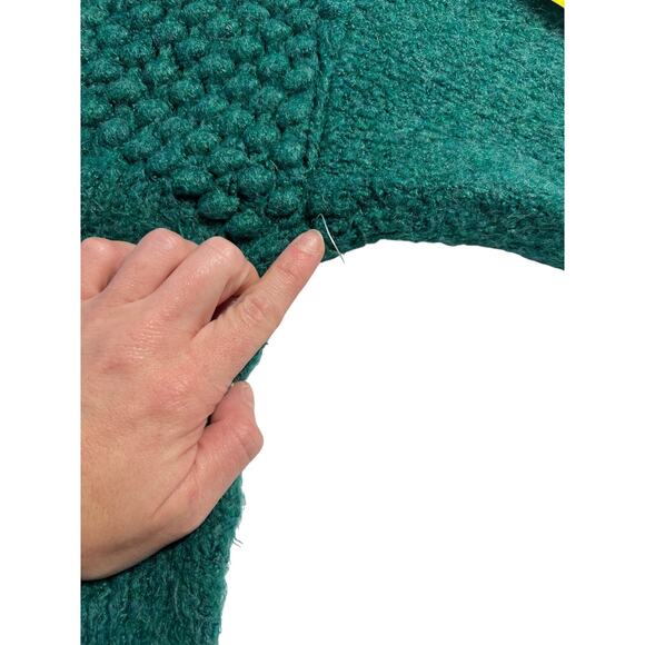 Free People Bradley Textured Pullover Sweater in Alpine Heather, size XL, NWOT - Picture 9 of 13